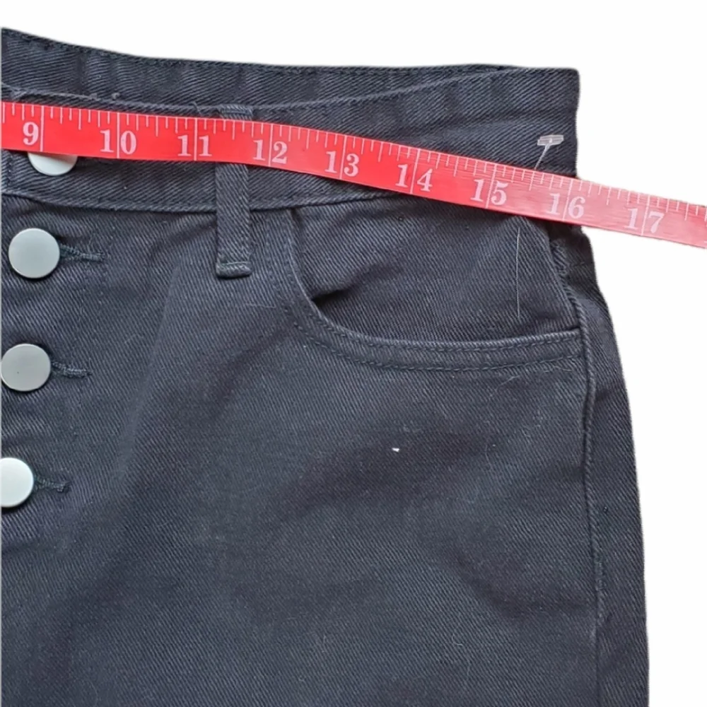 MOVING! Princess Polly Black Button Up High Rise Ankle Jeans - Picture 5 of 7